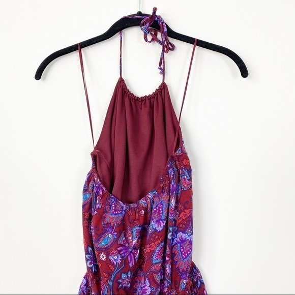 ALTAR’d STATE Floral Bohemian Halter Romper Shorts - Picture 6 of 12